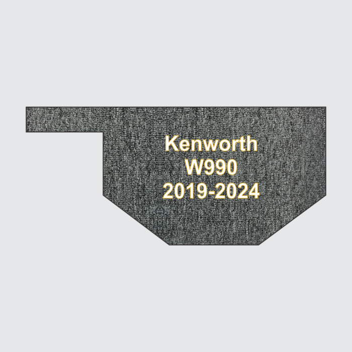 Premium Carpet floor mats Kenworth W990 2019-2024 Sleeper back only