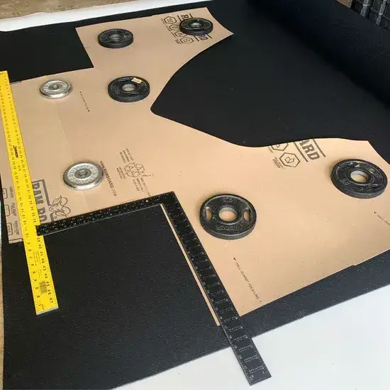 How we made custom floor mats - We create perfectly fitting custom templates