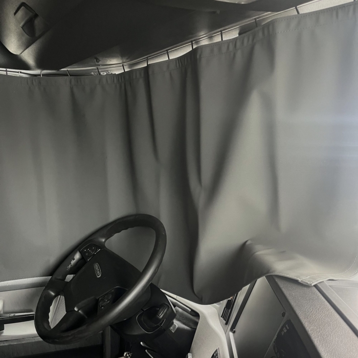 Freightliner Cascadia windshield magnetic curtains light gray