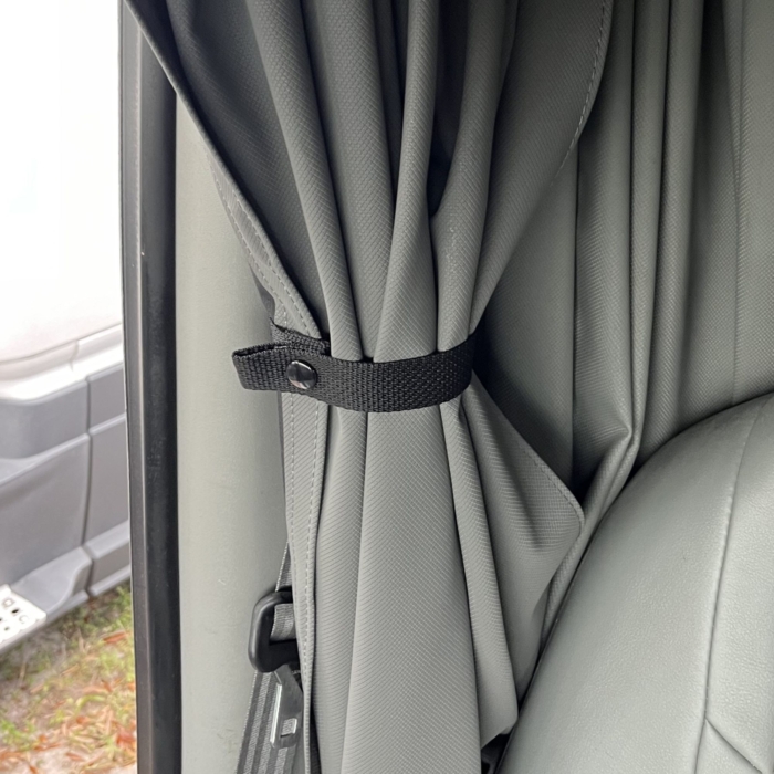 Freightliner Cascadia windshield magnetic curtains light gray