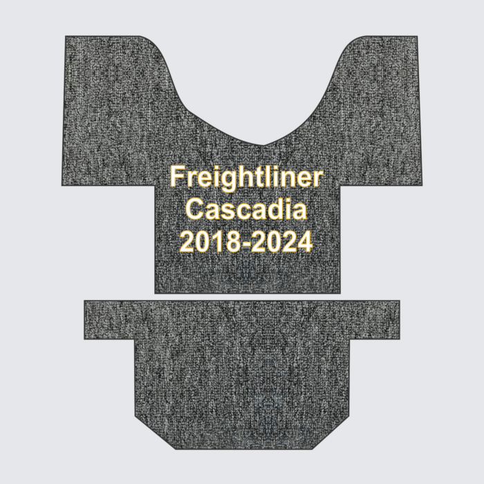 Premium Carpet floor mats Freightliner Cascadia 126 Sleeper full floor automatic transmission