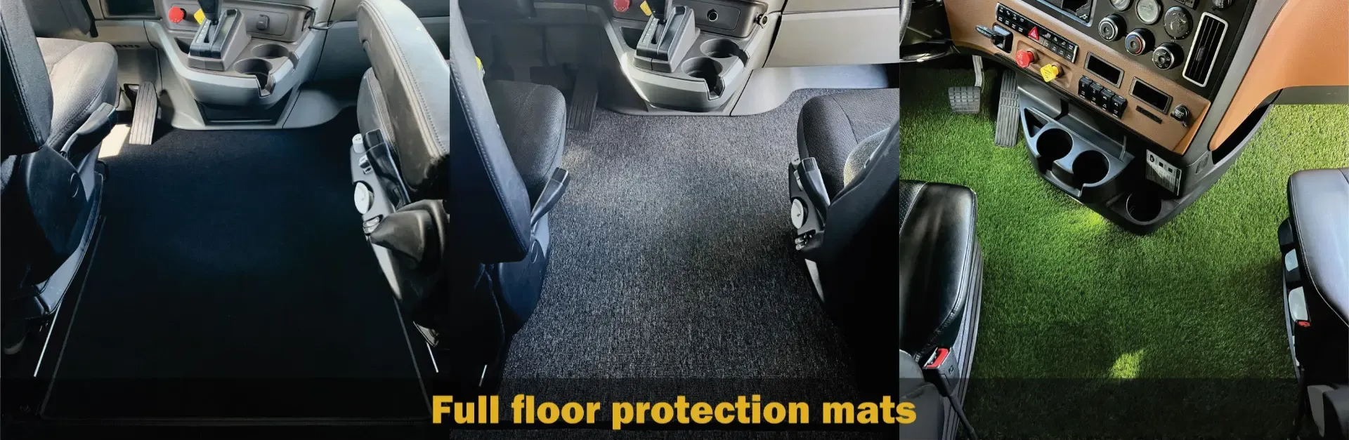 Full floor protection custom mats for tracks