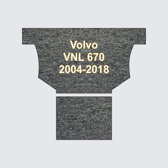 Premium carpet floor mats Volvo VNL 670 Sleeper back only