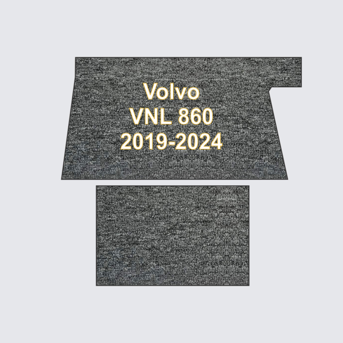 Premium carpet floor mats Volvo VNL 860 Sleeper area set