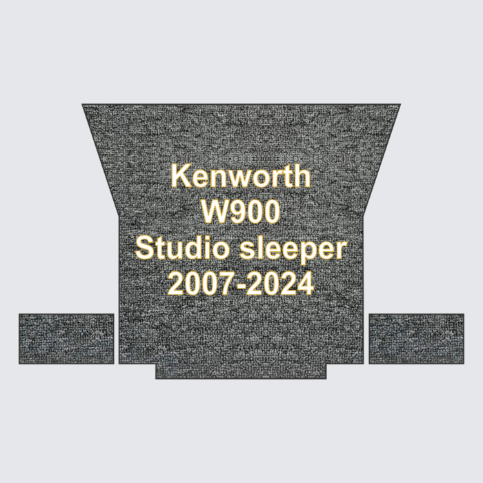 Premium Carpet floor mats Kenworth W900 Studio Sleeper back only